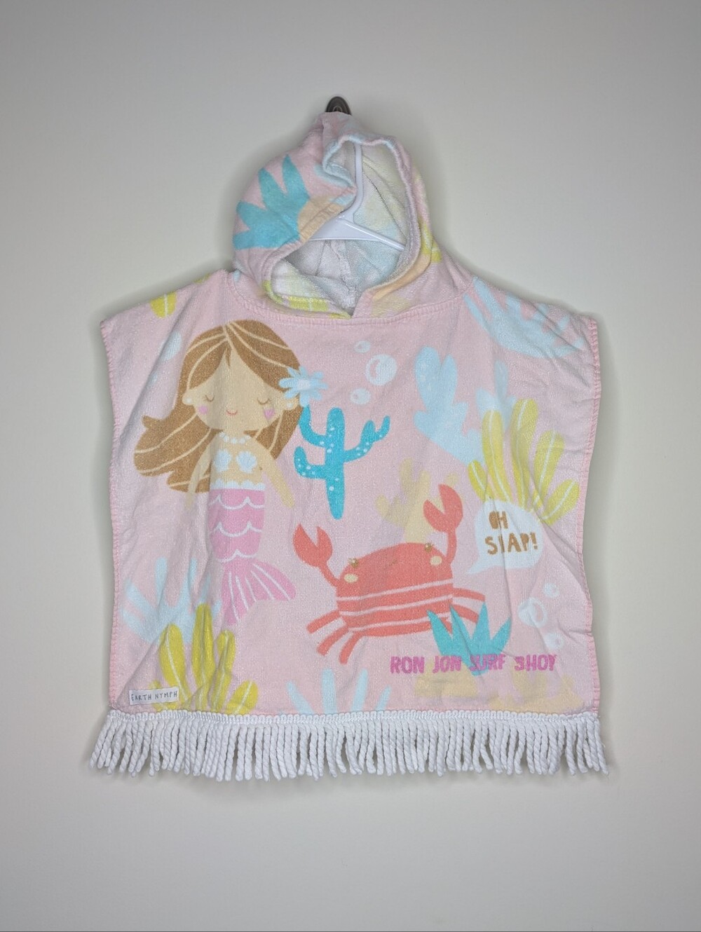 Earth Nymph Mermaid Terry Towel Swim Coverup 3/4T